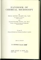 Handbook of Chemical Microscopy Volume 2 B001IVG3WO Book Cover