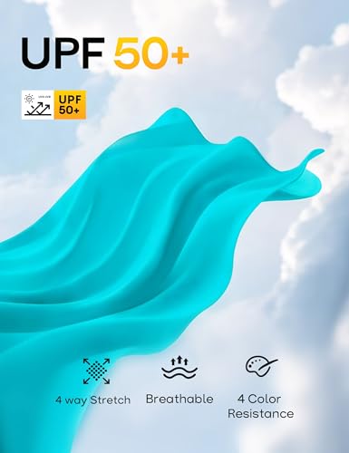 Image of FitsT4 Sports Girls Swim Skirts with Pocket & Shorts UPF 50+ Swimming Bottom Kids Bathing Skort for Surfing Beach Volleyball