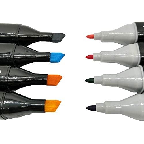 Touch 80 Colors Graphic Professional Design Art Twin Tip Marker Pen Series Touch-5 Alcohol Graphic Pen Manga Graphic W/bag Art Twin Marker Pen