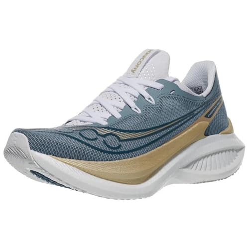 Image of Saucony Women's Endorphin Pro 5 Sneaker, Storm /Gilded, 8.5