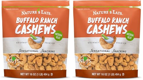 Image of Nature's Eats Buffalo Ranch Cashews 16oz (Pack of 2)