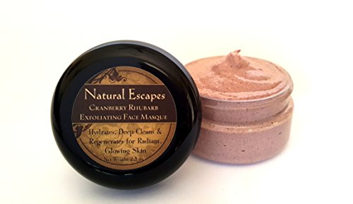 BEST ANTI-AGING FACE MASK! Strawberry Exfoliating Facial Masque Exfoliates, Deep Cleans and Moisturizes for Incredibly Soft, Younger-Looking & Radiant Skin! 2.5 Oz Jar lasts Three Months!