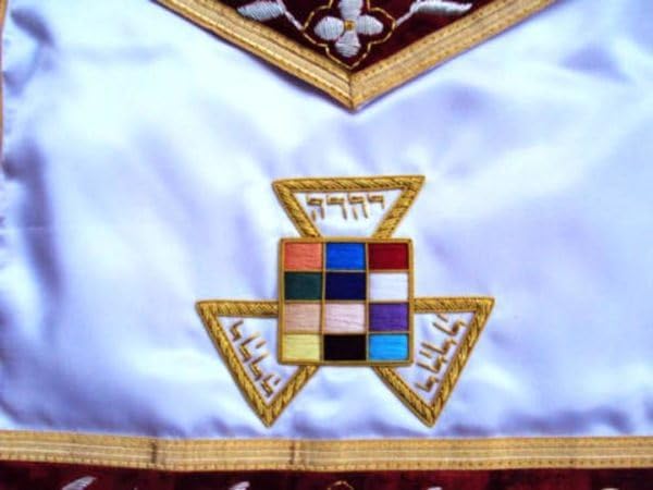 Hand-Embroidered Masonic Royal Arch PHP Apron – Premium Past High Priest Regalia