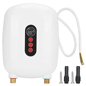 6500W Instant Heater, Water Heater Bathroom Supplies Tankless Hot Water Heater for Bathroomkitchen(White, Pink)'$