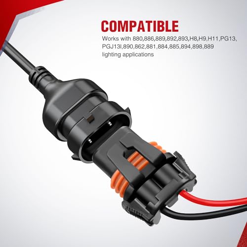 Image of Nilight 16AWG Fog Light Wiring Harness Kit 5Pin Switch Relay for H11 H9 H8