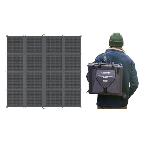 RENOGY REGO 400W Portable Solar Panel, Renogy Solar Blanket N-Type Foldable Solar Panel, 25% High...