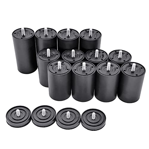 Adjustable Bed Base Frame Leg Replacement, M8-5/16Inches Size Screw, 12Inches Length, Set Of 4 #TOP3