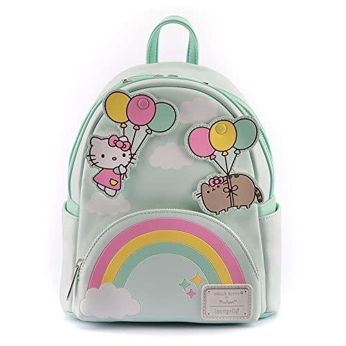 Loungefly Hello Kitty Balloons and Rainbow Womens Double Strap Shoulder Bag Purse