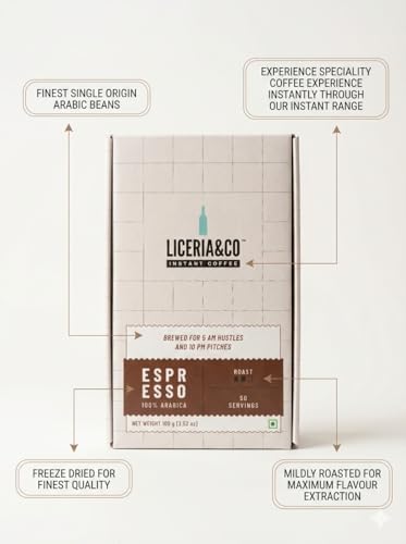 Image of Liceria&Co. Irish Creme Organic Instant Coffee |Premium Imported | Mild Roast |100% Arabica|100g |Rich & Intense Flavour Profile|