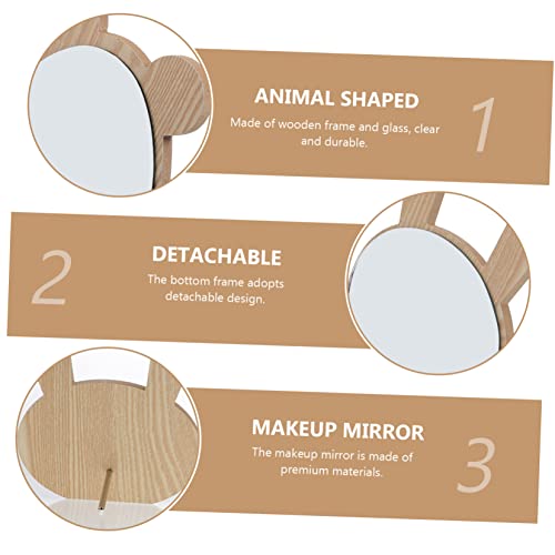 Ipetboom 2pcs Espejos de Tocador para Niñas miniatura 3