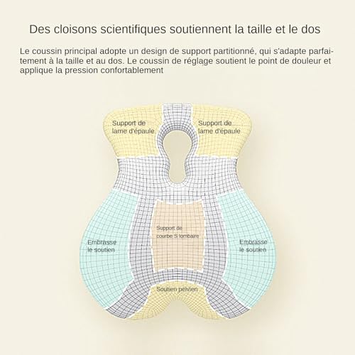 Coussin lombaire contre le mal de dos : siège ergonomique maison et bureau