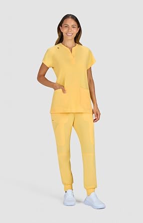 KOI Next Gen We Have Heart Womens 3-Pocket Scrub Top