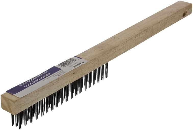 Gam BW00319 Bent Handle Wire Scratch Brush Household Bristle