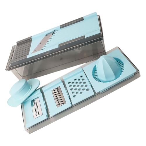 PAMINGONO Cortadora De Verduras Multifuncional Slicer Manual y Exprimidor Portátil Para Cocina y Restaurante Para Zanahorias Pepinos Ajo y Jengibre