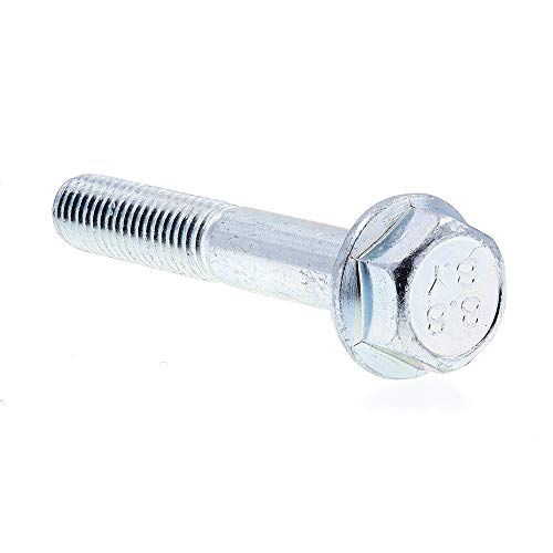 Image of Prime-Line 9089544 Flange Bolts, Class 8.8 Metric, M8-1.25 X 50MM, Zinc Plated Steel (10 Pack)