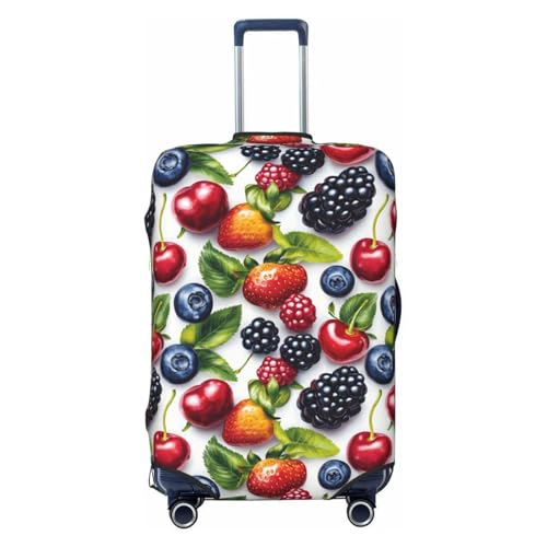 Luggage Cover Protector - Strawberry Fruit Print Suitcase Covers for Luggage Fit 18-21 Inch Suitcase