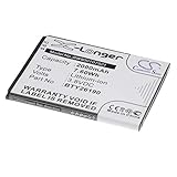 vhbw Li-Ion Akku 2000mAh (3.8V) kompatibel mit Handy Smartphone Telefon Elson Mobistel Cynus F6 Ersatz für BTY26188, BTY26188Mobistel/STD.