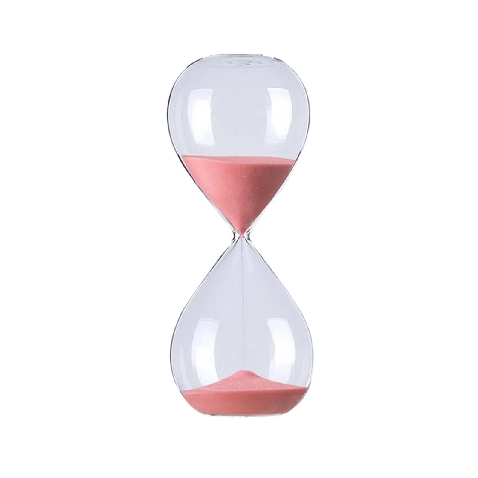 Hourglass Sand, Hourglass Sand Timer Glass Home Decor Desktop Ornament(Pink)