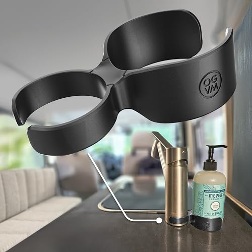 OpenGlass Van Mods - Soap Swivel Caddy - Van Accessories to Secure Soap, Compatible with Most RV Faucets & Soap Bottles, Easy Installation