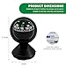 Fkewp Car Compass, Adjustable Dashboard Compass Accurate Navigation Ball with Bottom Stick, Portable Hiking Direction Pointing Guide Ball Interior Accessories for Car Truck Boat