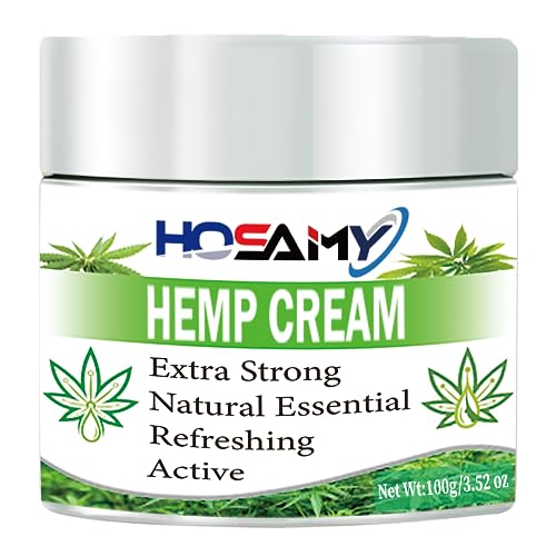 Hemp Cream 100ML, High Strength Hemp Seed Oil Gel, Natural Massage Balm for Body,Neck,Feet,Ankle,Knees,Shoulder,Back,Elbow,Wrists and Hands(Net Wt:3.52oz)