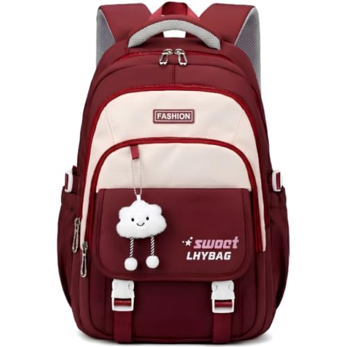 Image of Backpack Bags for Girls, Boys & Women With Multi-pockets, Laptop Bag with Large Capacity Bookbags Waterproof for School, Tuition, College, Camping, Travel