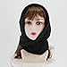 Vimate Black Cotton Head Scarf for Women - Winter Classic Turban Scarf - Lightweight Cotton Scarf for Head Wraps - Black Women (US-Style 15)