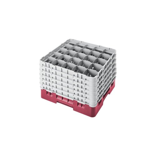 Camrack Glass Rack, W/6 Extenders, Full Size, Low Profile, 25 Compartments, 3-1/2'' Max. Dia., (2 Pieces/Unit)