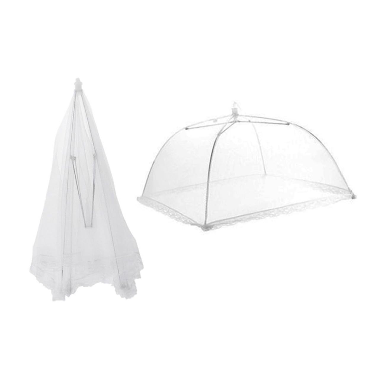 TOPBATHY 12stücke Netz-lebensmittelabdeckung Pop-up Zelt Regenschirm Schutz Für Speisen Getränke Schüsseln Teller Besteck Camping Picknick Gartenparty Küche