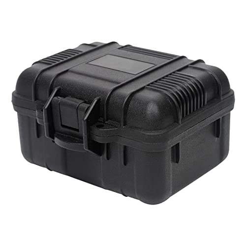 Tool Box, Toolbox Storage,Portable Tool Boxes, Safety Protection Toolbox Storage, Shock Proof Tool Box With Rugged Latch And Ample Storage Capabilities In Black For Craft Storage