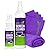 Screen Cleaner Spray and 4 Microfiber Cloths Bundle 8oz & 2oz, by Screen Mom, Eyeglasses or Monitor Screen Cleaner Spray and Wipe, Electronic Cleaner Spray, Car Screen Cleaning Kit