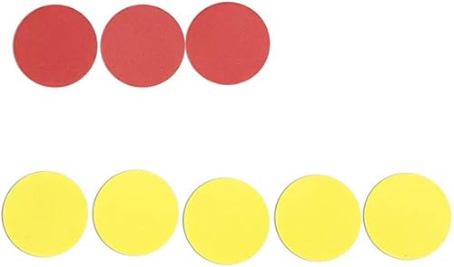 Miniatura 9 de SEETOOOGAMES Contadores de dos colores de 1 pulgada, rojoamarillo, conteo educativo, clasificación, patrón, agrupación y fichas de bingo