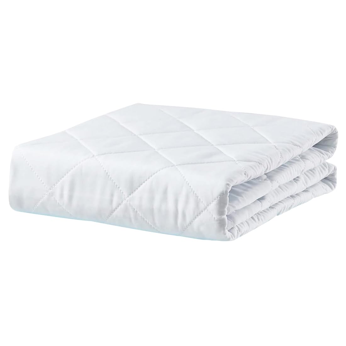 ADBENI Home Quilted Cotton Extra Absorbent Quick Dry Sheet for Baby, Baby Bed Protector, Waterproof Baby Sheet, Cot Sheet, Crib Sheets, Crib Mattress Protection Toddler, Large 100x70 cm, White