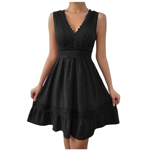 Elegante vestido de túnica con encaje fino y volantes románticos de alta costura