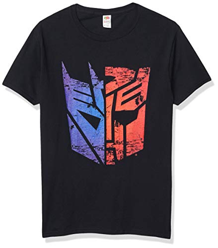 Transformers Men's Split Logo Basic Solid Tee