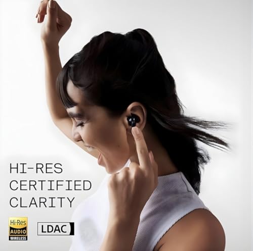 Image of True Wireless Earbuds, Black, Bluetooth in-Ear Headphones with Charging Case