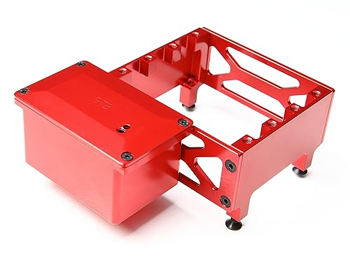 Boîtier récepteur alu GTBRacing rouge pour fiabiliser l'électronique du DBXL-E 2.0