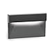 WAC Lighting WL-LED140F-C-BK 277V 3000K LED Horizontal Ledge Step and Wall Light, Black