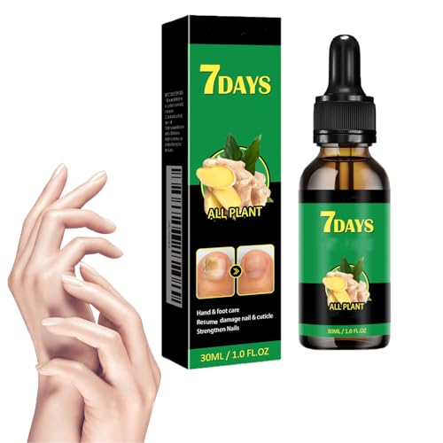 Trattamento unghie allo zenzero Supporto unghie Cura delle unghie, Siero per la crescita delle unghie allo zenzero, Trattamento unghie 7 giorni, Rinforzante per unghie danneggiate (1pcs)