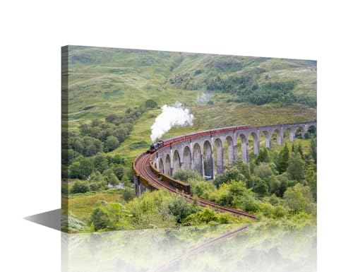 Train à vapeur jacobite affiches et impressions lot 3 peintures murales rustiques