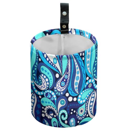Poubelle de voiture à motif cachemire chic et imperméable pour intérieur soigné
