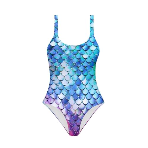 Image of One Piece Bathing Suit for Girl Kids Cute Beach Sport Swimwear U Back Scoop Neck Summer Swimming Pool Beachwear