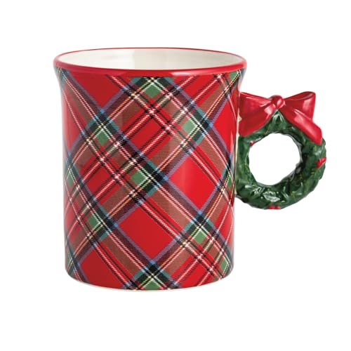 Taza de cerámica Stoneware 11 onzas color rojo miniatura 1