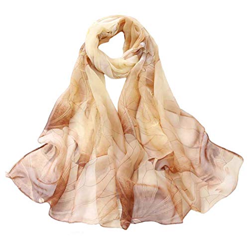 AliceLife Scarfs for Women Lightweight Print Floral Pattern Scarf Shawl Fashion Scarves Sunscreen Shawls (KQ)