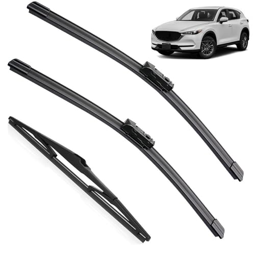 Kit d'essuie-glace avant arrière à ajustement parfait pour pare-brise Mazda CX5