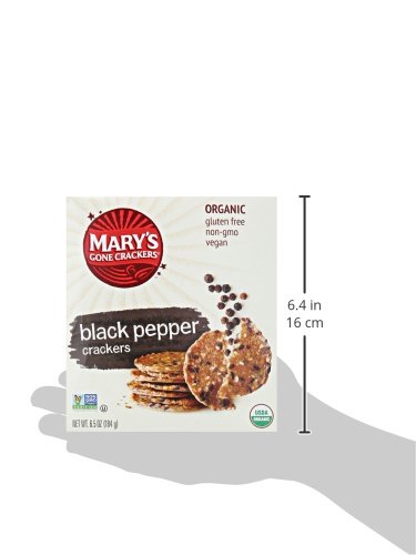 Mary's Gone Crackers, Black Pepper, 6.5 Ounce #TOP6
