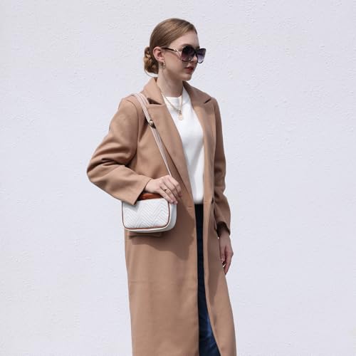 Women Small Crossbody Bags Vegan Leather Purses Shoulder Handbags with Wide Strap3