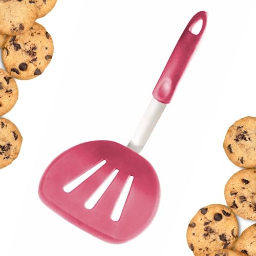 Starpack 'Flex & Flip' Flexible Silicone Turner Spatula (Wide) - High Heat Resistant Spatulas for Cooking Egg 600°F - Silicone Pancake Turner Spatula, LFGB Grade Non Stick Rubber Kitchen Utensils