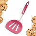 StarPack Ultra Flexible Wide Silicone Pancake Turner Spatula, Bonus 101 Cooking Tips (Cherry Red)