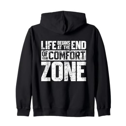 La vie commence à la fin de votre zone de confort Sweat à Capuche
